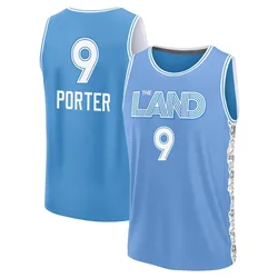 Craig Porter Jr. Cleveland Cavaliers Men's Fast Break Fanatics 2024/25 City Edition Jersey - Light Blue